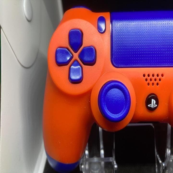 PS4 カスタムコントローラー オレンジブルー 純正 DUALSHOCK4