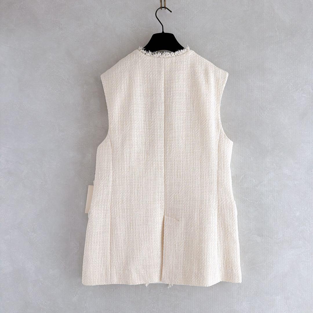 25SS グレースコンチネンタル　ルーズツイードジレジャケット