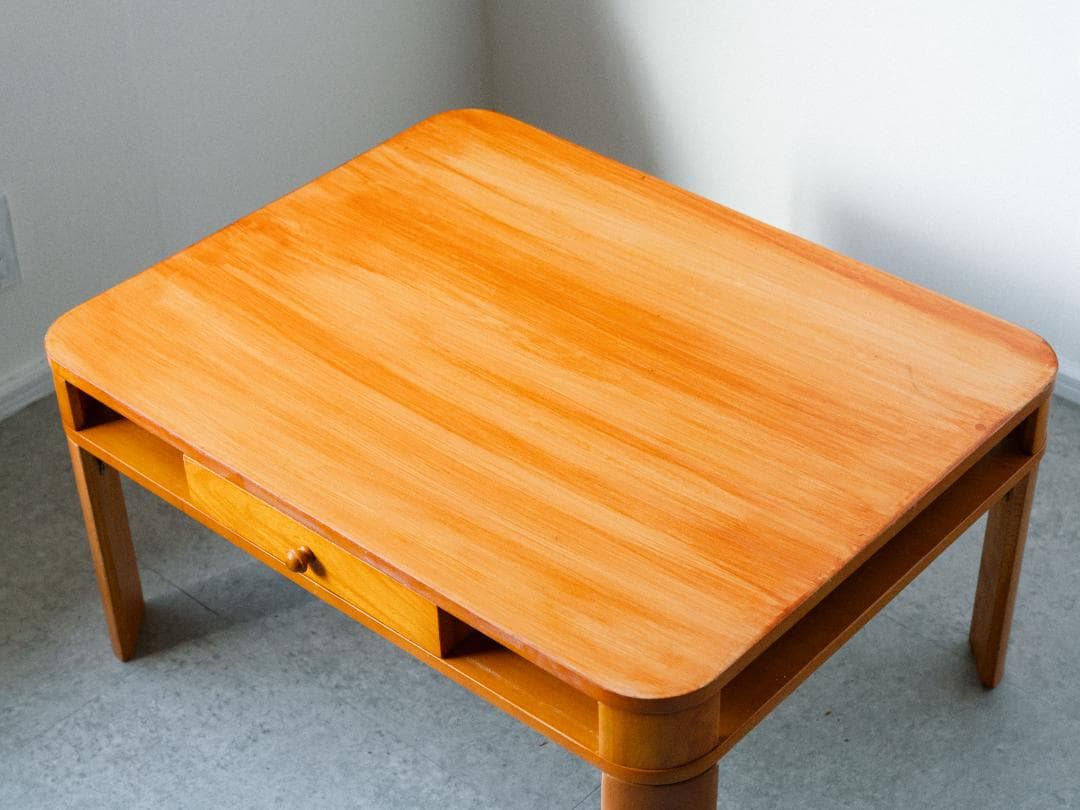 vintage folding ローテーブル 折りたたみ式 レトロモダン 木工