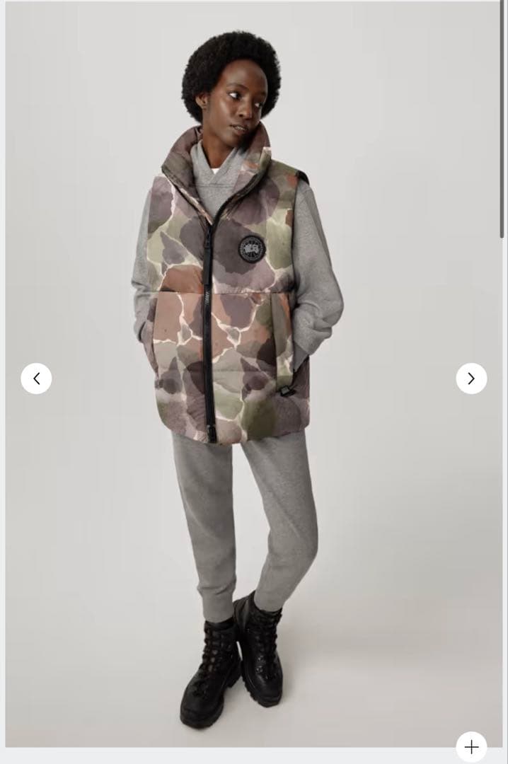 カナダグース　カモフラ　ダウンベスト