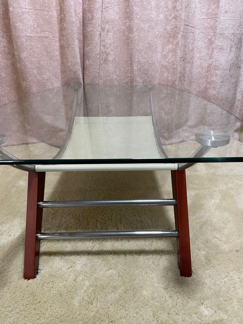ミッドセンチュリー　スペースエイジ　ローテーブル　ガラステーブル　レトロ　昭和