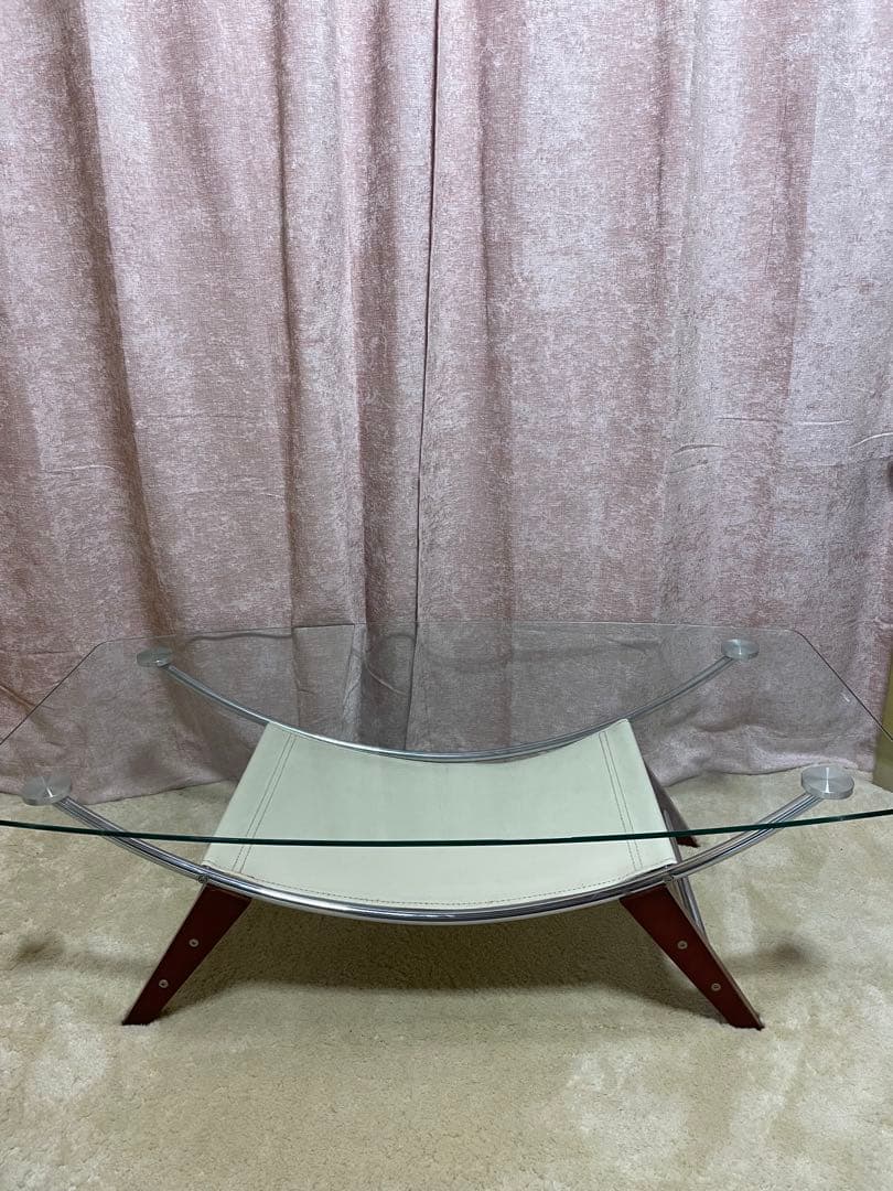 ミッドセンチュリー　スペースエイジ　ローテーブル　ガラステーブル　レトロ　昭和
