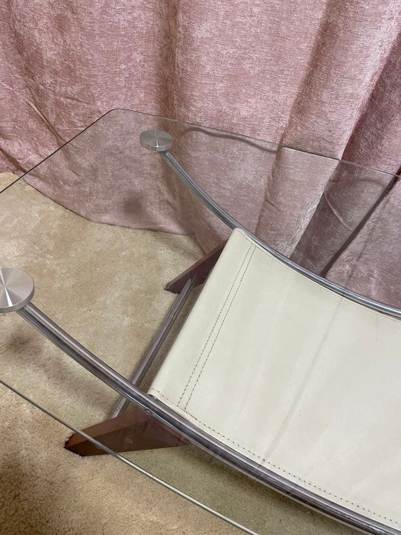 ミッドセンチュリー　スペースエイジ　ローテーブル　ガラステーブル　レトロ　昭和