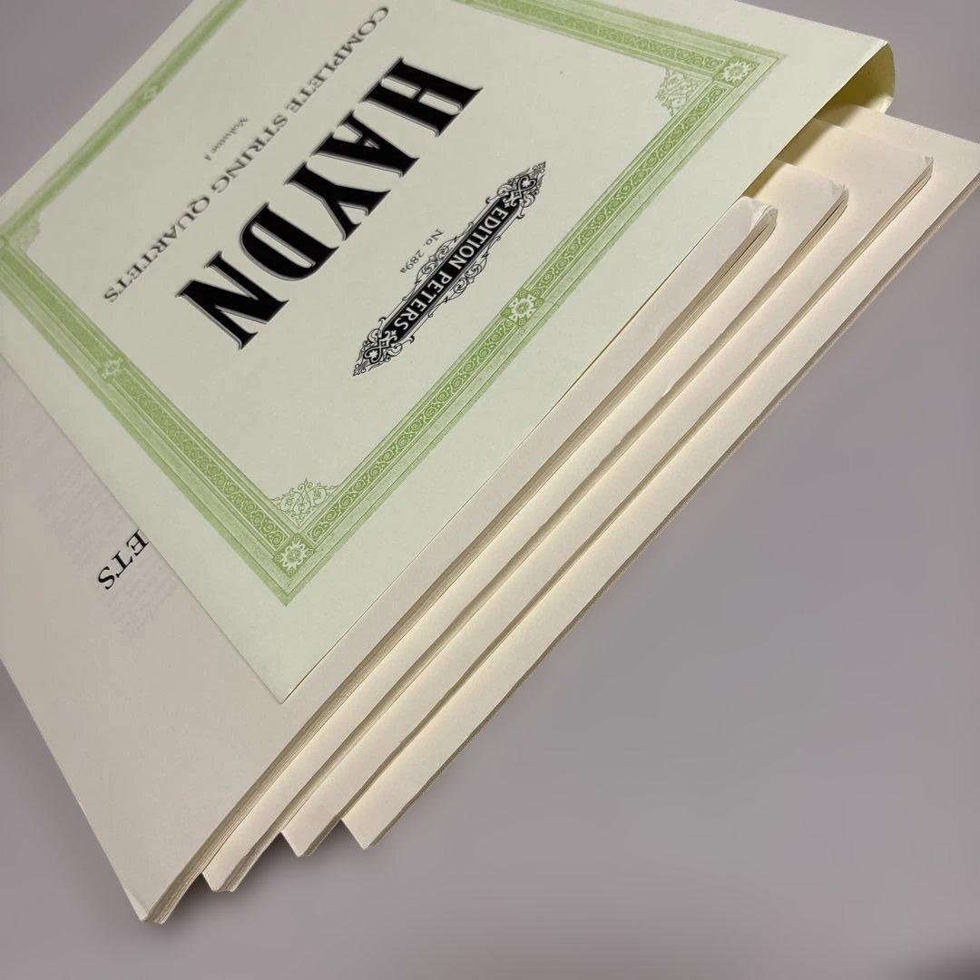 ハイドン　弦楽四重奏曲集　第1集、第2集セット　ペータース版　楽譜