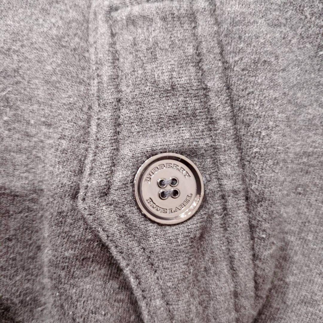 ◾︎希少 美品◾︎ バーバリーブルーレーベル パーカー ファー付 ノバチェック 38