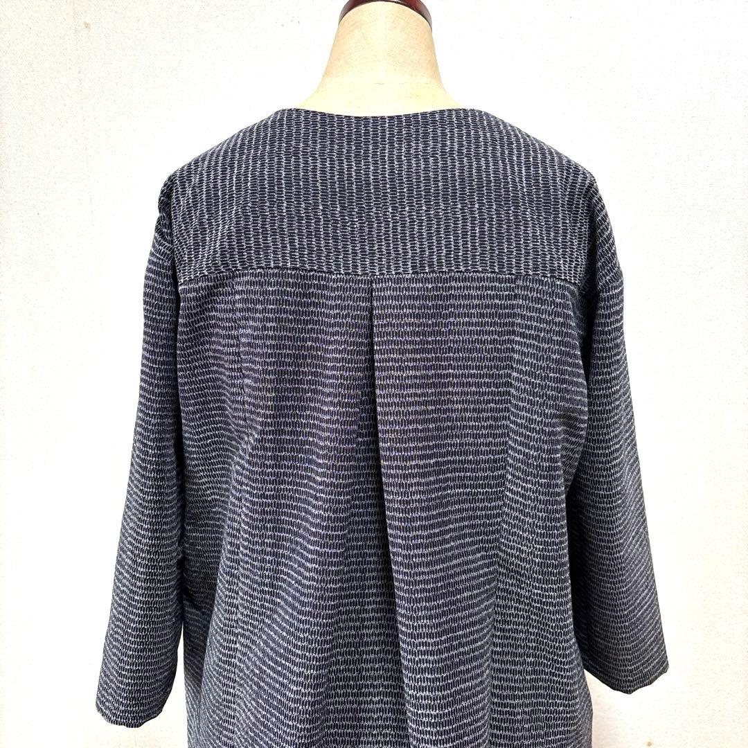 着物リメイク　筑紫ゆうき　久留米絣　ロングワンピース(300)