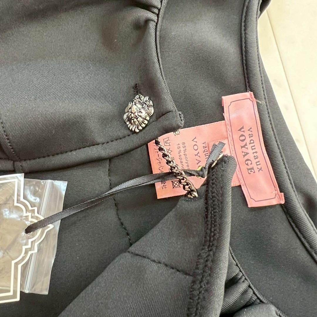 タグ付✨️Vaqutaux Voyage ビーチタウンドレス フリルボレロ 黒