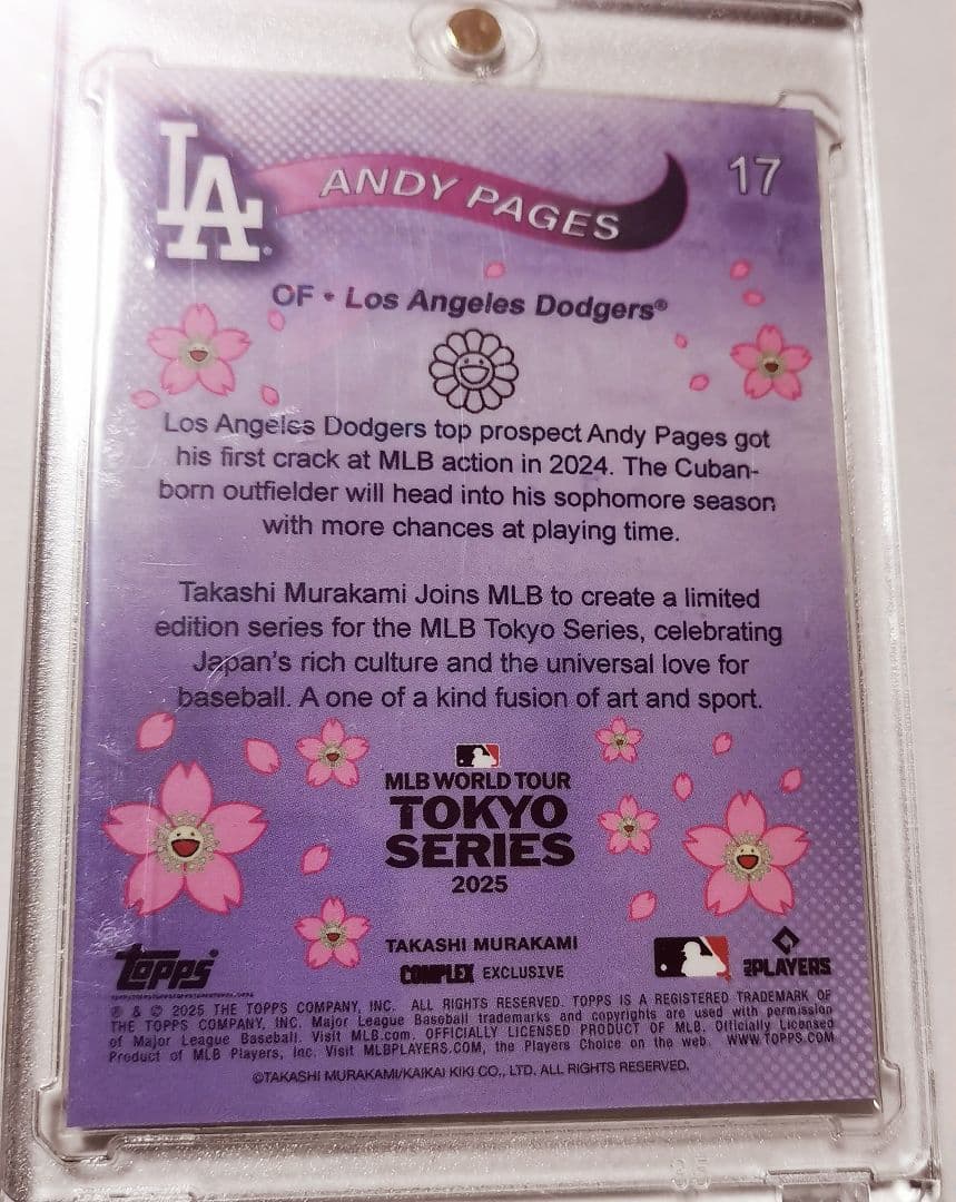 おまけ付☆世界50枚!!【アンディ・パヘス】ゴールドパラレル☆MLB東京シリーズ