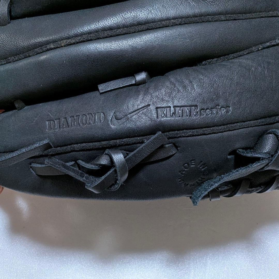 【美品】NIKEナイキ　軟式グローブ ブラック DIAMOND ELITE