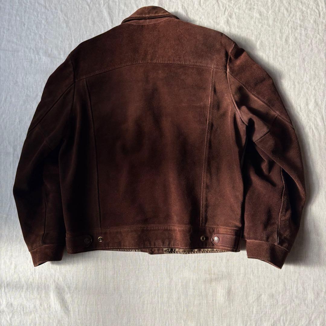 schott ショット USA製 スエード ブラウン トラッカージャケット 42