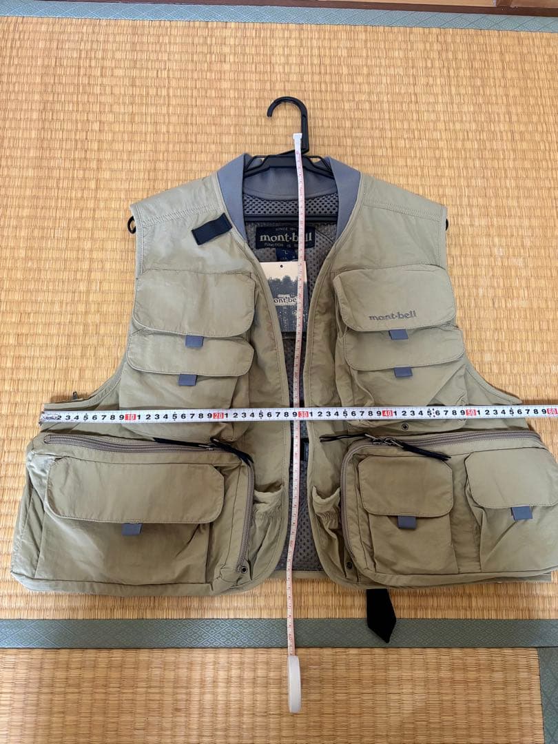 モンベル　アジャスタブルフィッシングベスト Lライトタン【タグ有