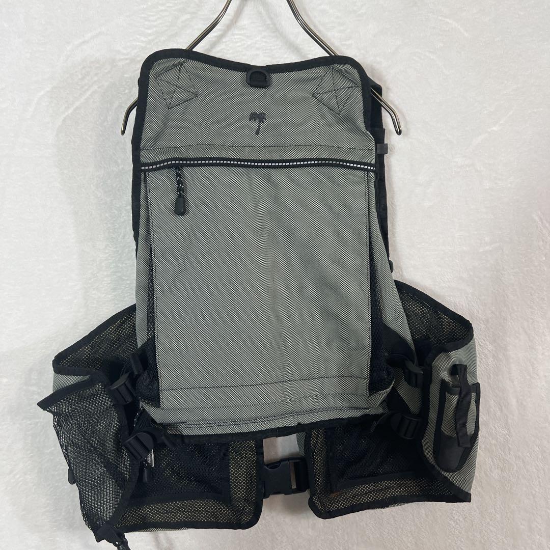 ともPALMS パームス メッシュ フィッシングベスト グレー