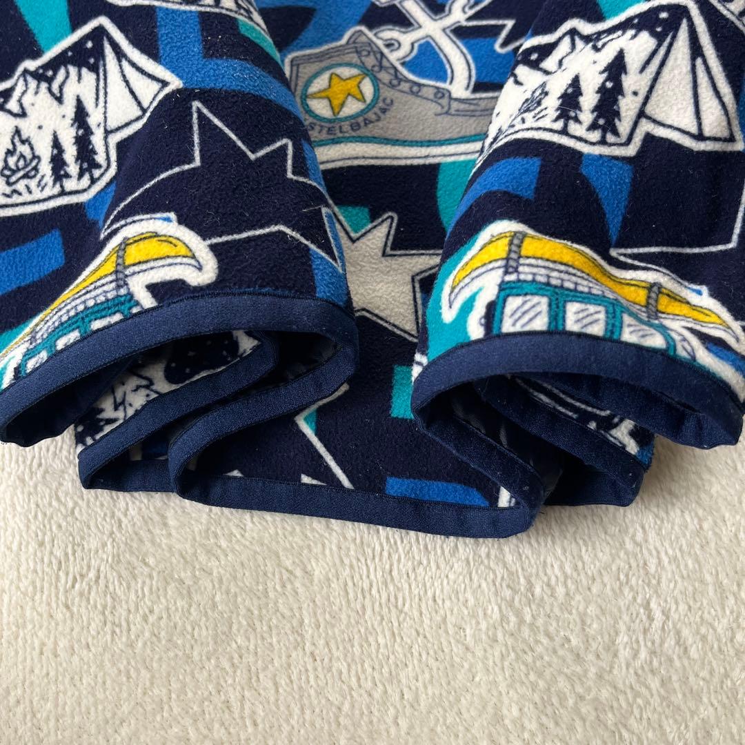 ★カステルバジャックスポーツ　ゴルフ　キャンプ柄 フリース ブルゾン　ジャケット