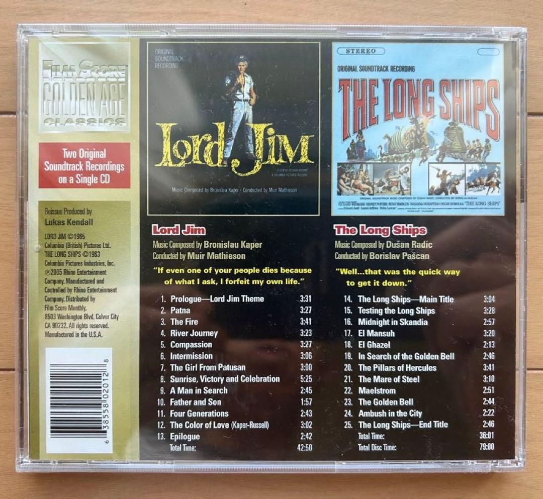 ★新品未開封★　ロード・ジム　＆　長い船団　オリジナル・サウンドトラック　CD