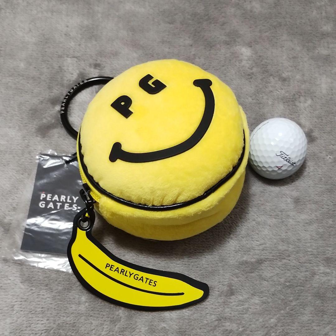 PEARLY GATES 2025 限定 PG SMILE 丸ポーチ イエロー