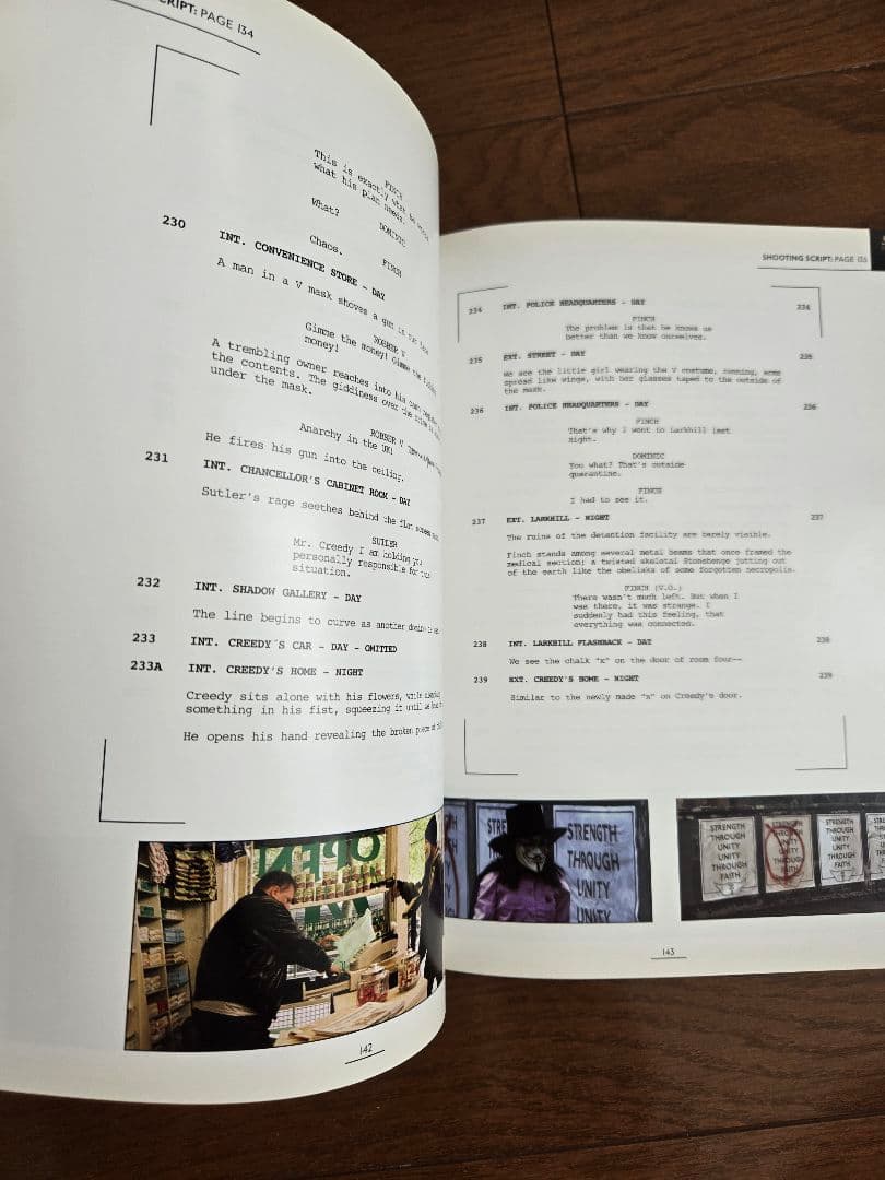 v for vendetta from script film　洋書