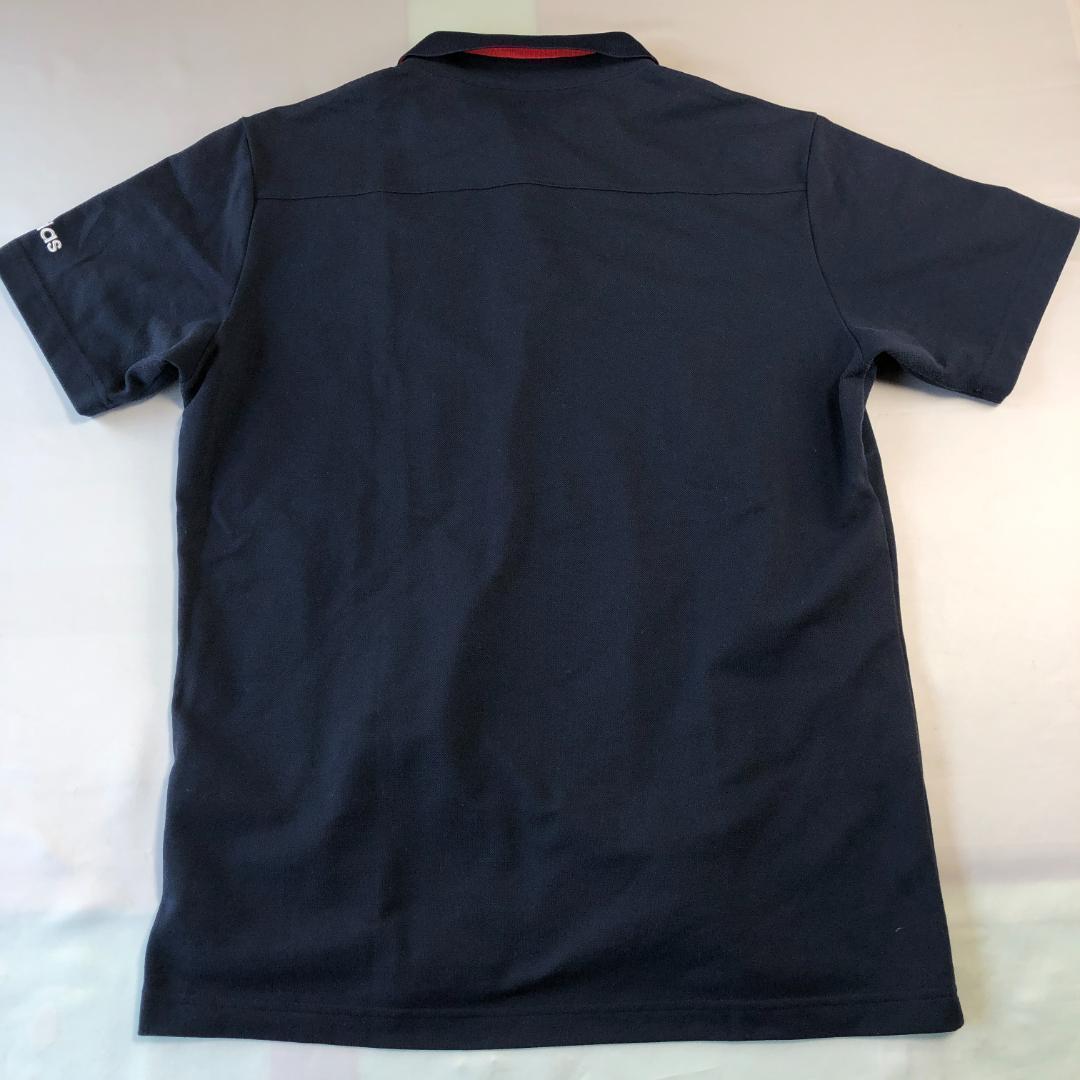 1083 未使用級　XL相当　アディダス　ゴルフ　半袖　ポロシャツ　紺　O/XG