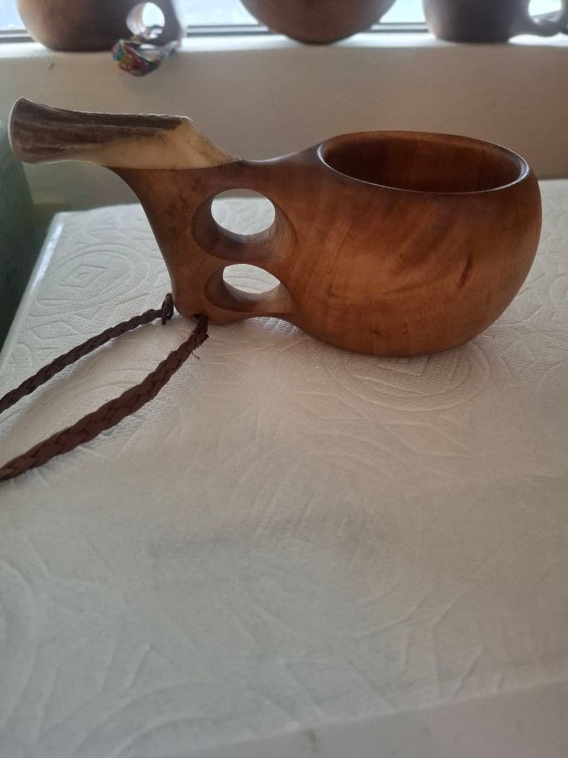 ククサ　くくさ　アウトドア　キャンプ　北欧　鹿角