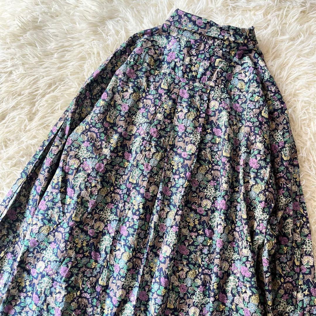 HUG O WaR ハグオーワー　Fergusリバティプリントシャツワンピース