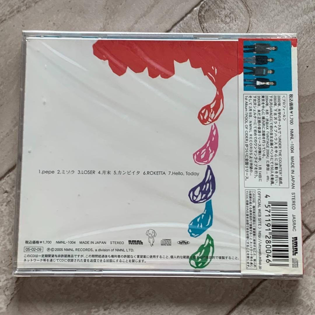 POOL OF CIDER/UNDER THE COUNTER：未開封CD