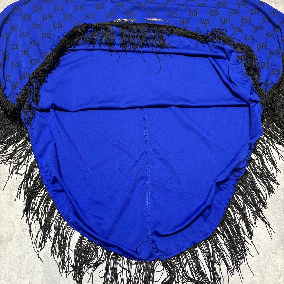 GUCCI グッチ　ポンチョ　ケープコート　総柄