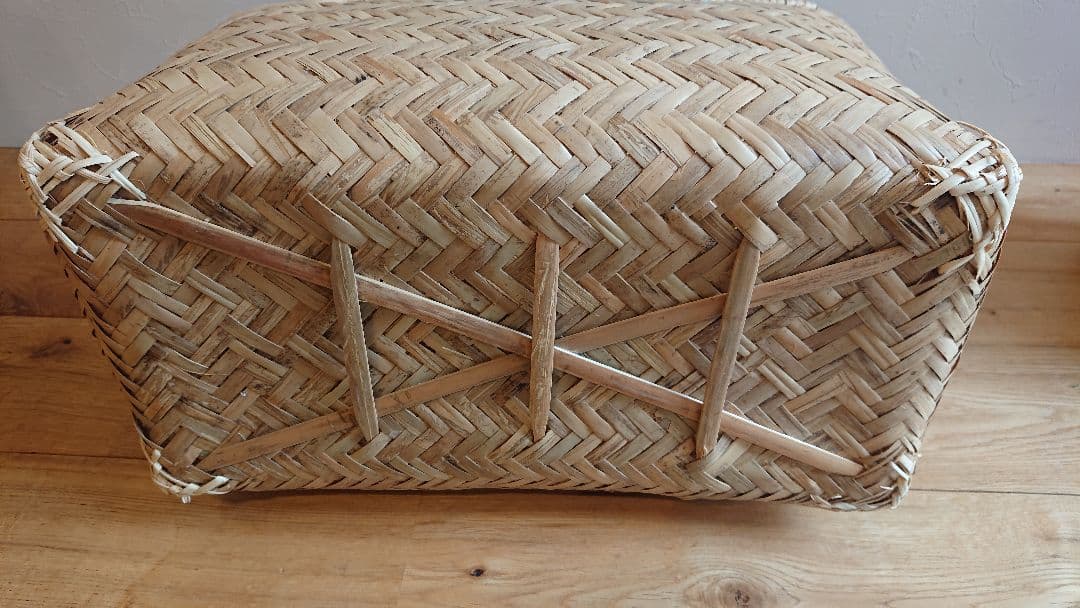 市場かご 竹籠 竹かごバッグ 買い物かご マルシェ 収納かご 2個セット