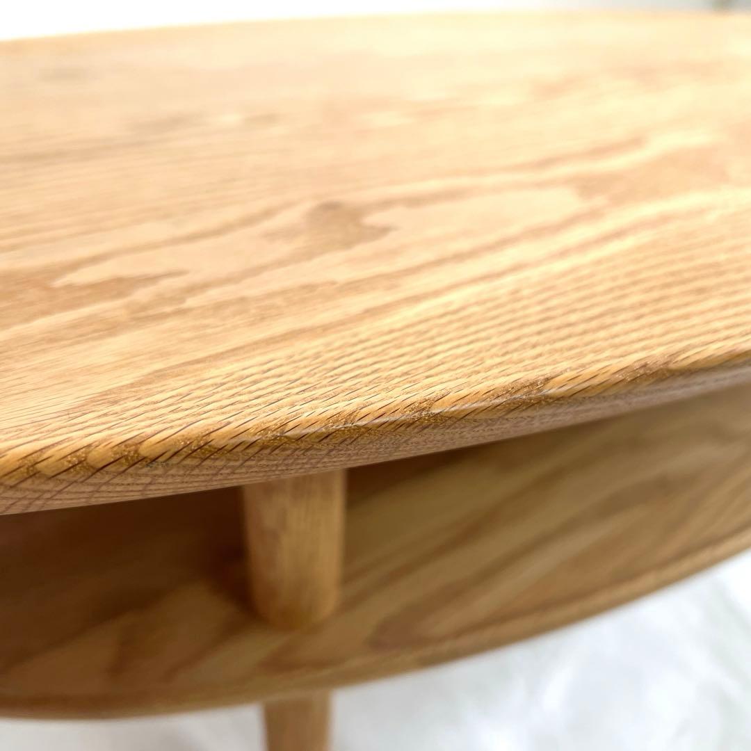 オーク無垢材センターテーブル HIRASHIMA・BORDO 120cm