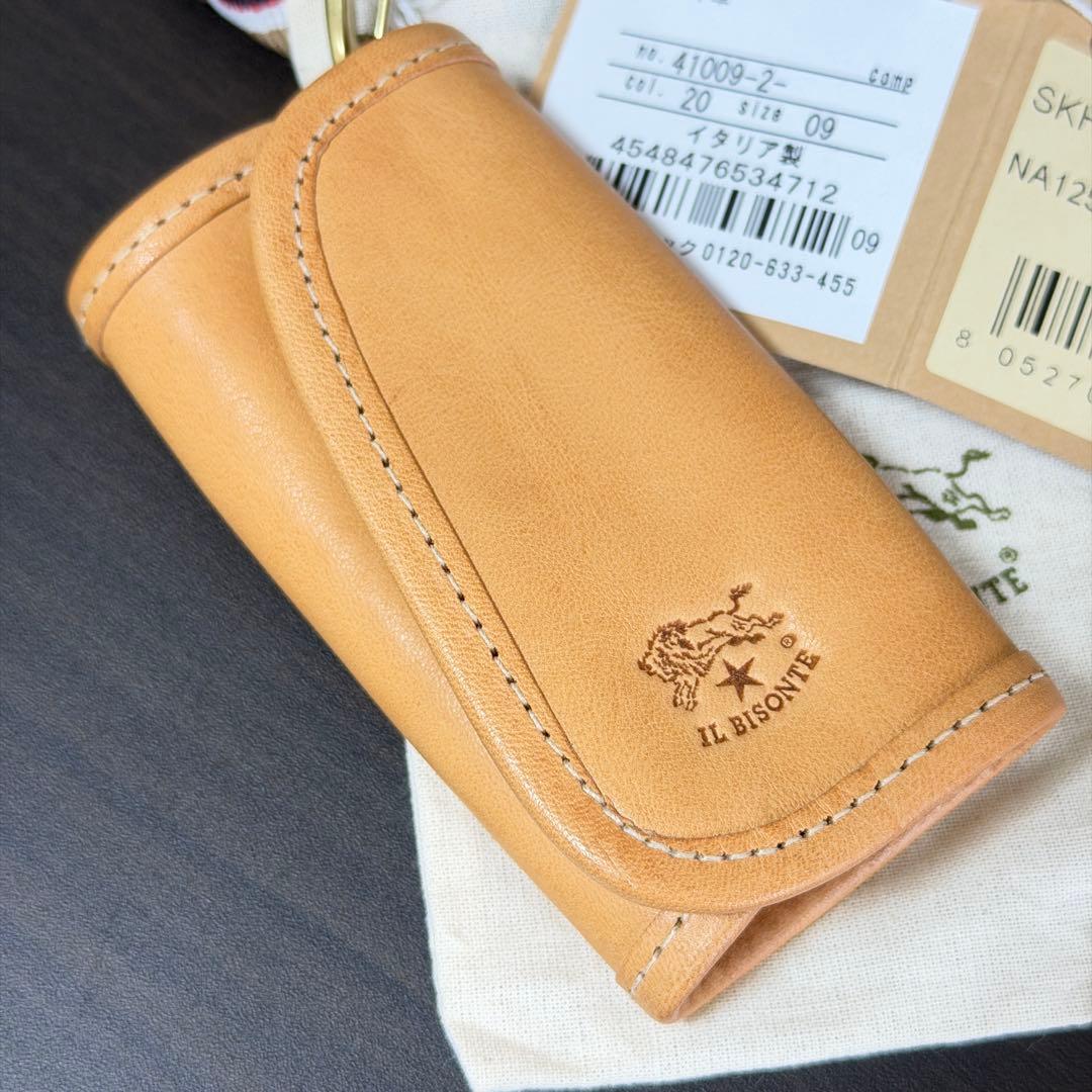 【新品未使用】イルビゾンテ キーケース ヌメ ナチュラル