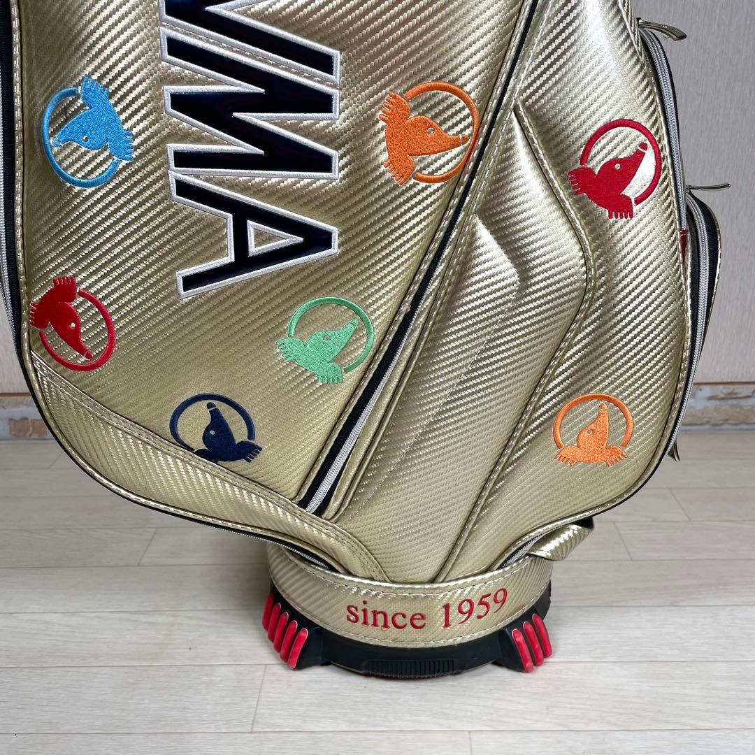 希少品　HONMA ホンマ キャディバッグ　ゴルフバッグ　モグラ刺繍　フード無し