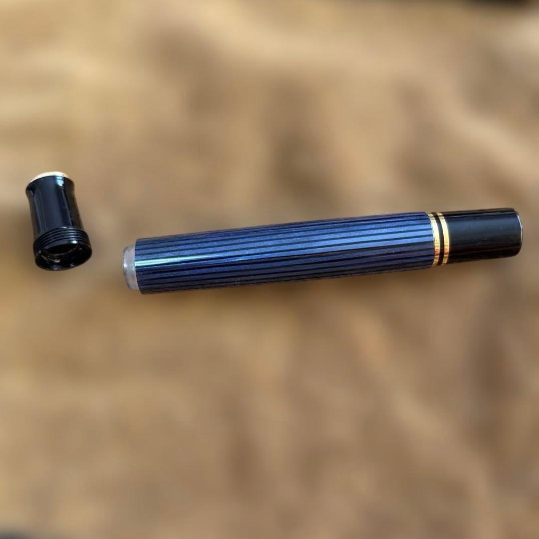 ペリカン スーベレーン青縞 ペン先無18C-750 M 万年筆　(ジャンク品)