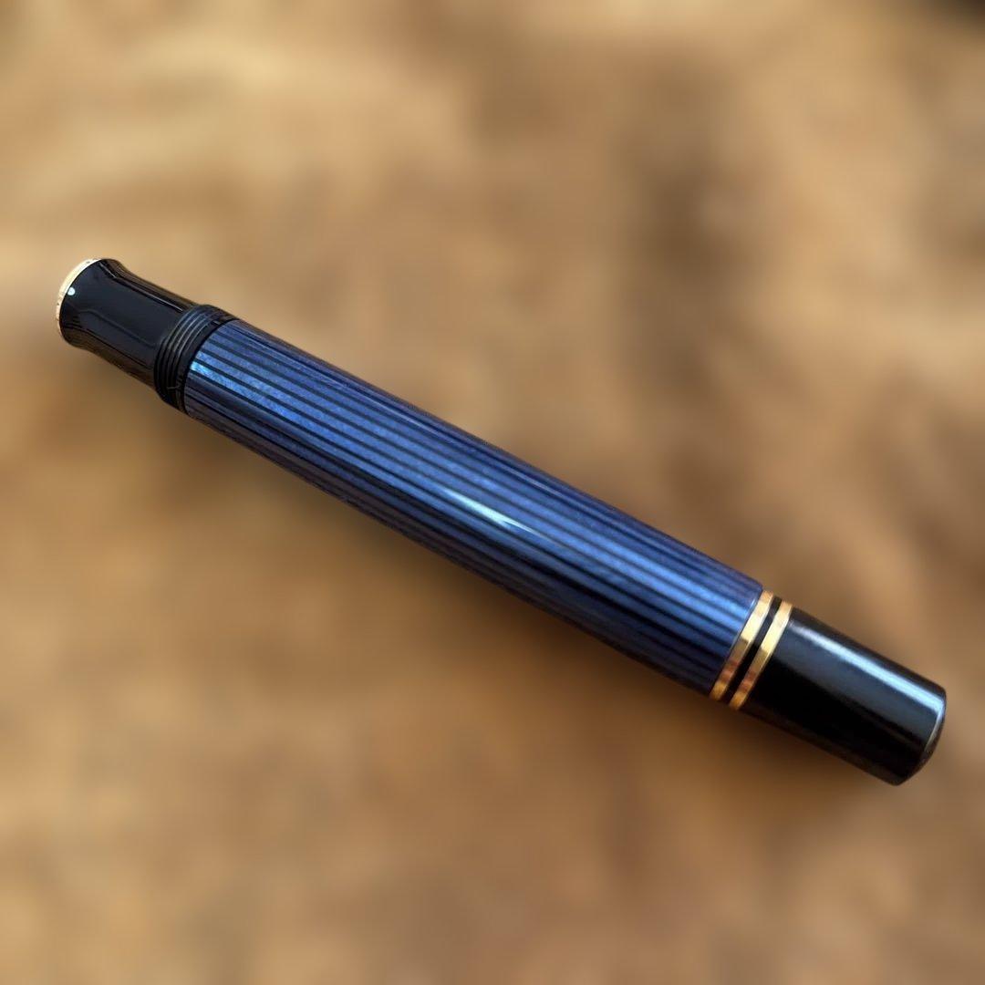 ペリカン スーベレーン青縞 ペン先無18C-750 M 万年筆　(ジャンク品)