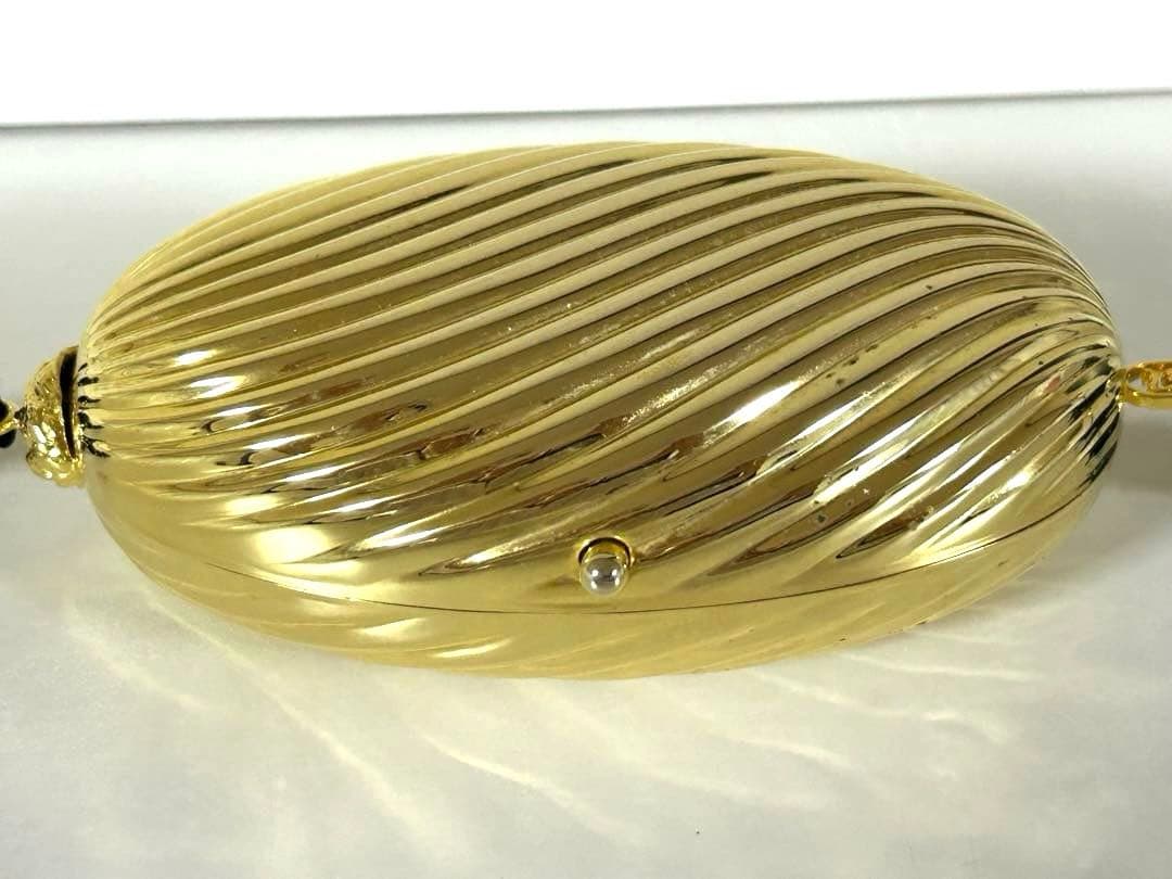 イタリア製80's シェイラン保証書付ゴールド クラッチバッグパーティー