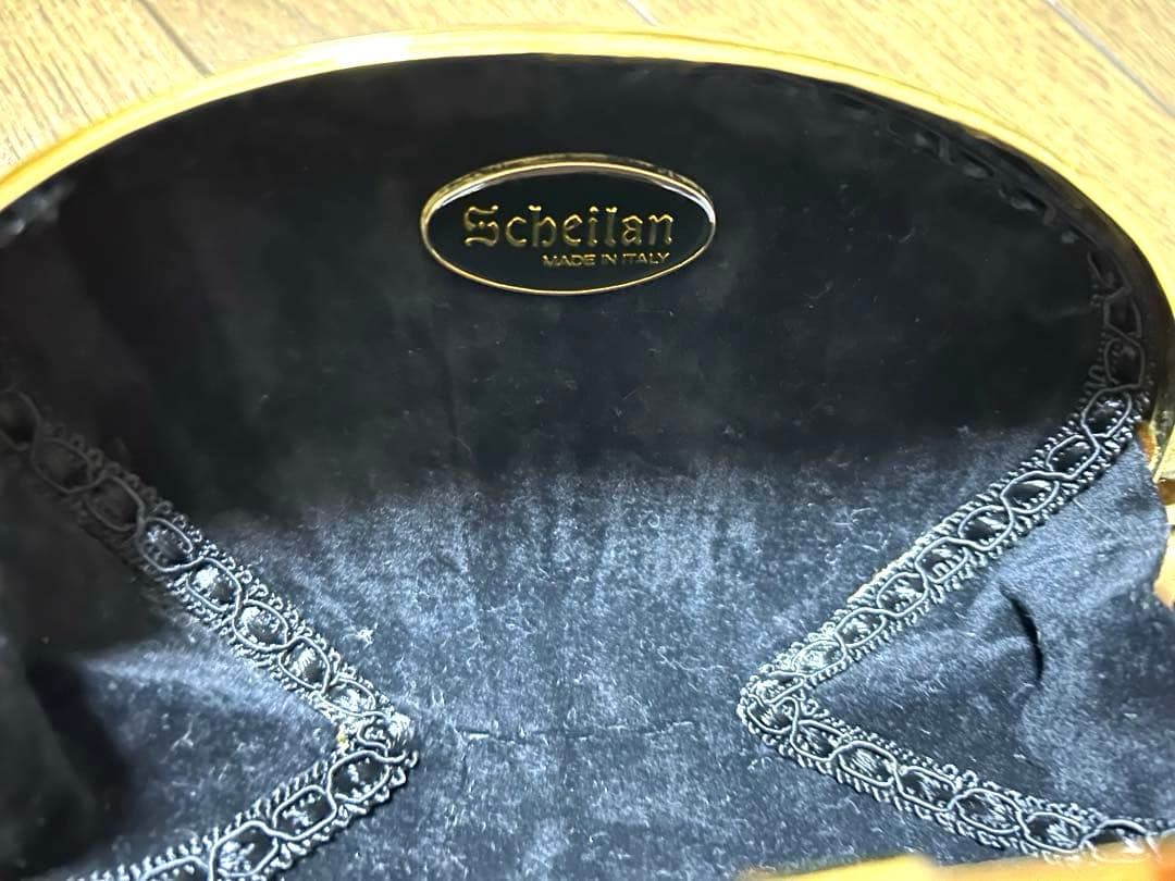 イタリア製80's シェイラン保証書付ゴールド クラッチバッグパーティー