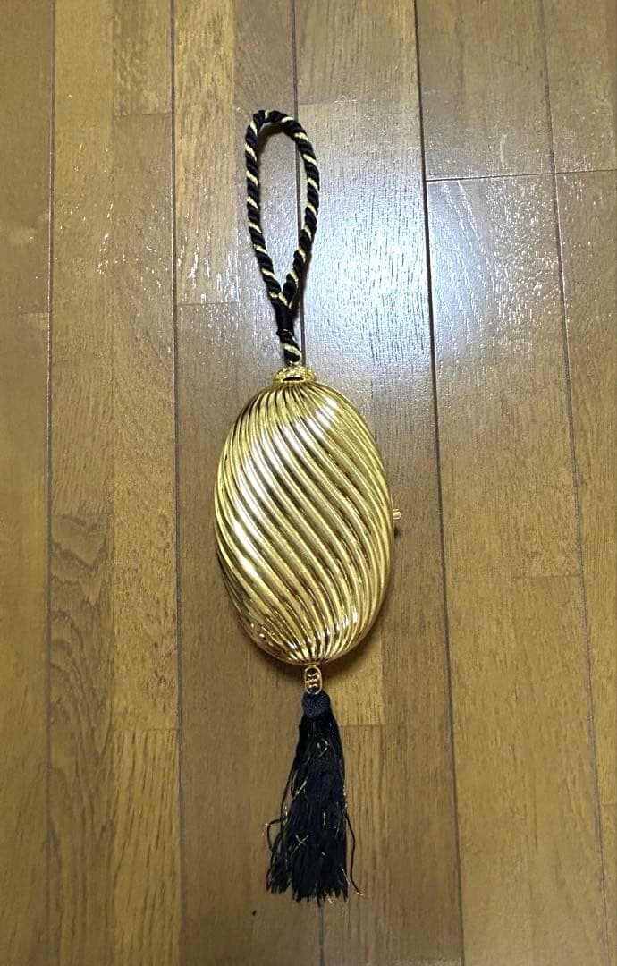 イタリア製80's シェイラン保証書付ゴールド クラッチバッグパーティー