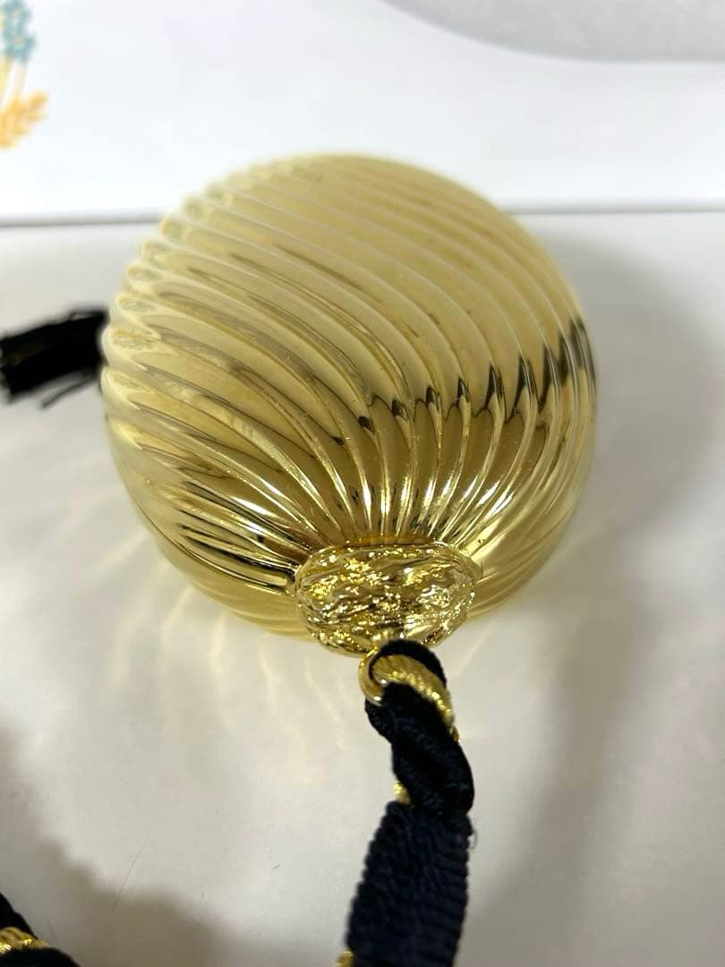 イタリア製80's シェイラン保証書付ゴールド クラッチバッグパーティー