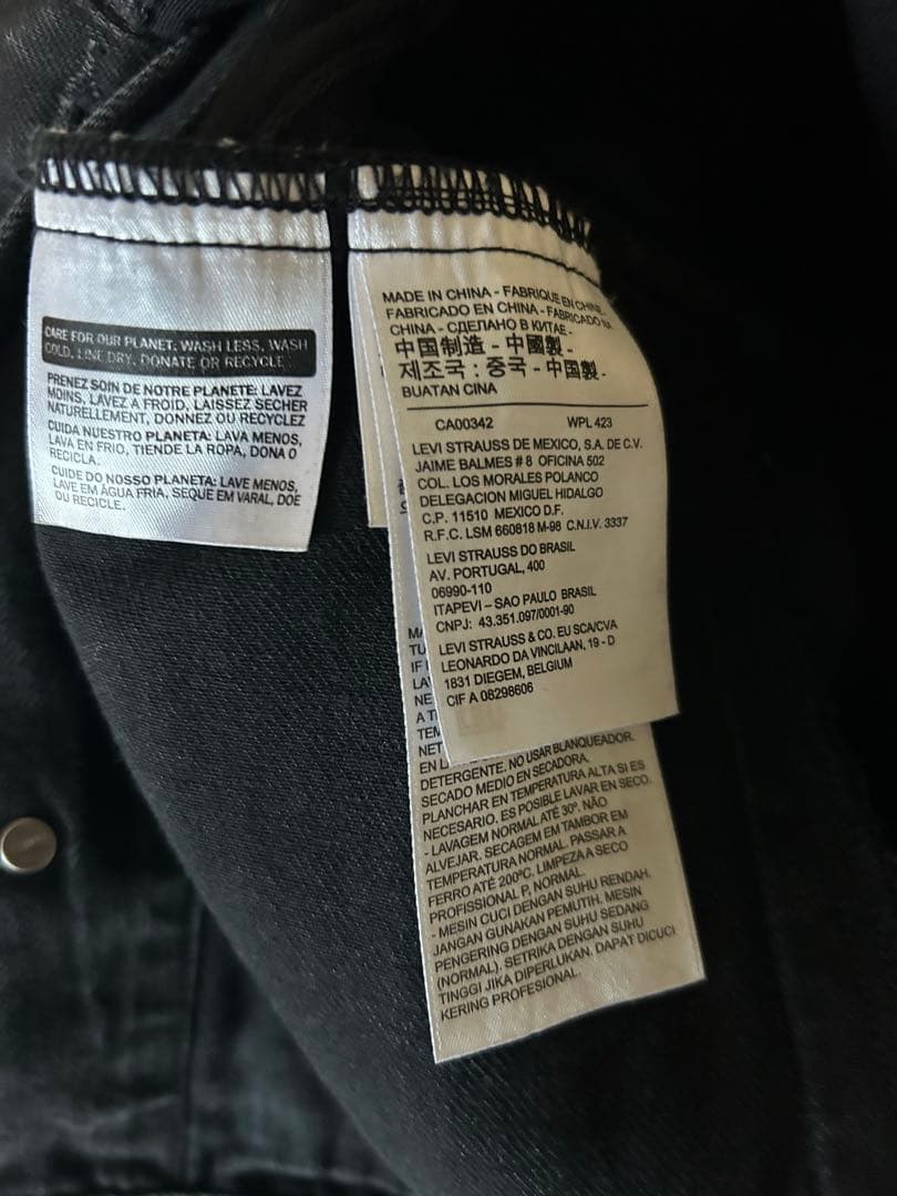 Levi's ブラック デニムジャケット M