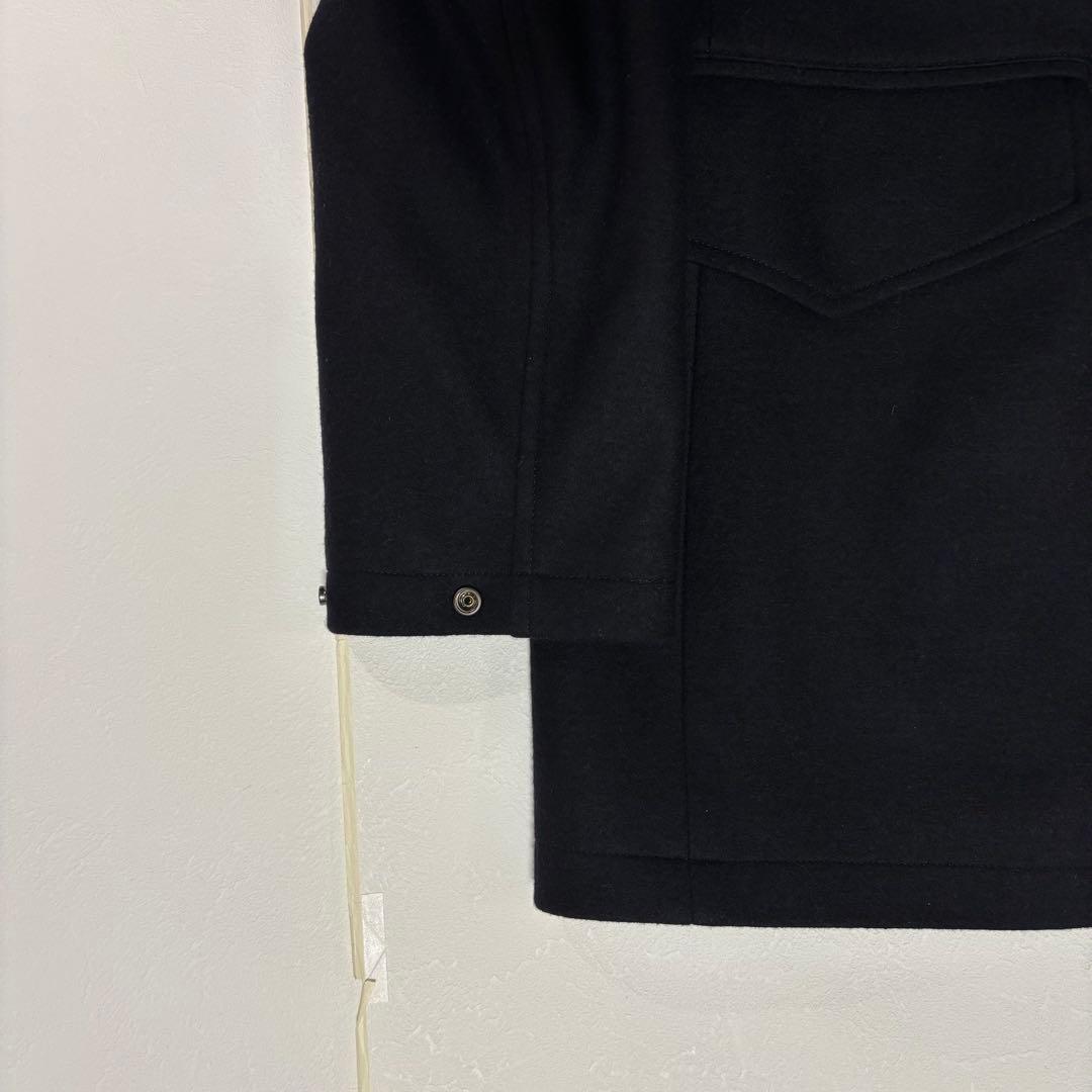 【美品】MOVB（モーブ）干場ウール ミリタリーウールジャケット ブラック 48
