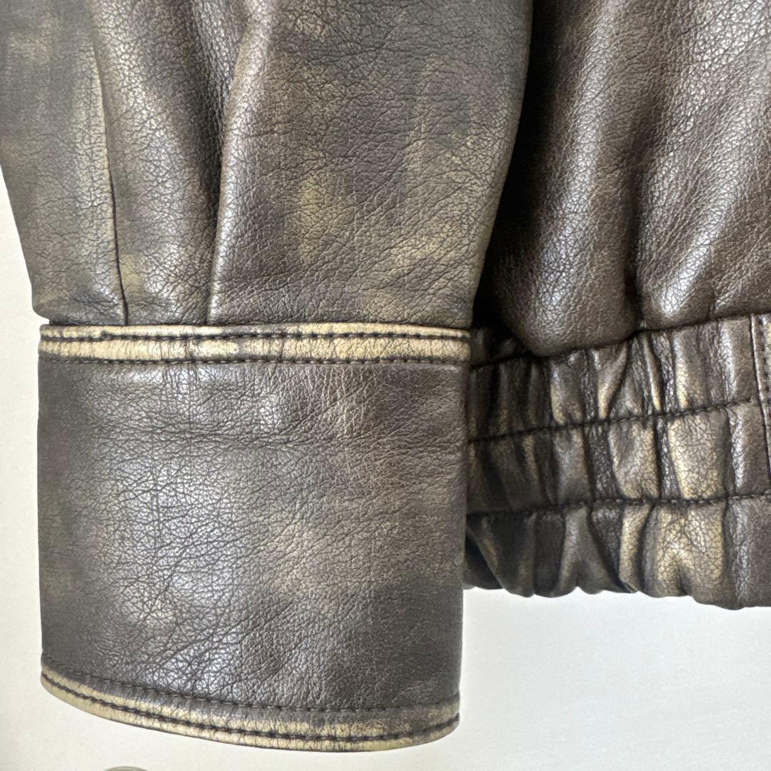 MAISON SPECIAL フェイクレザーオーバーブルゾン