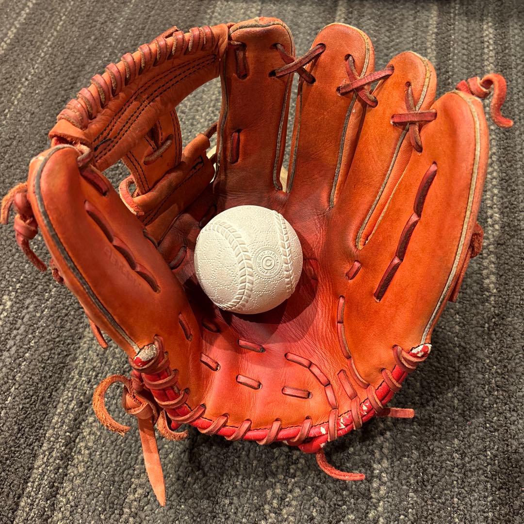 ★Wilson ウイルソン 軟式用 EZC オレンジ 内野手用 即戦力★