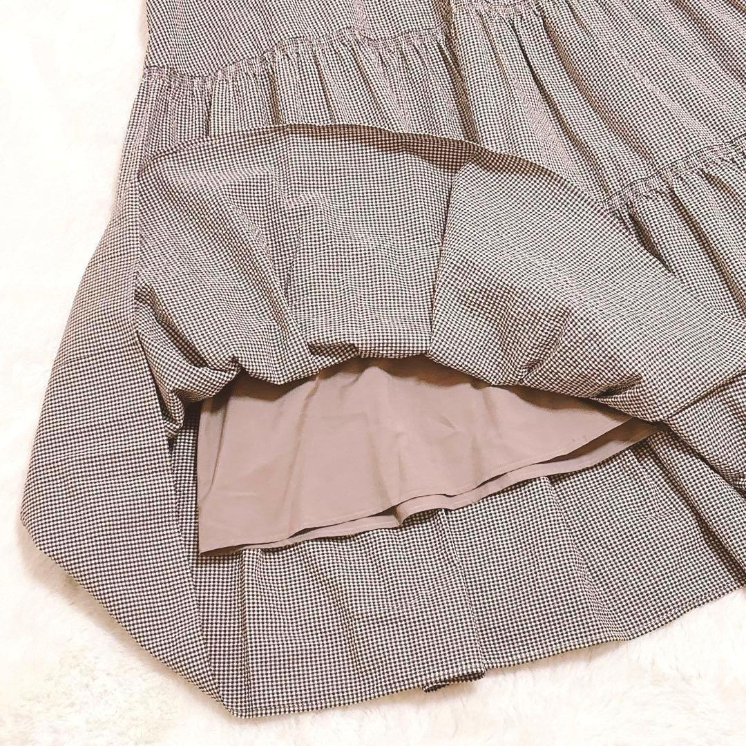 未使用✨️FRAY I.D 3wayパフスリーブワンピース ブラウン チェック