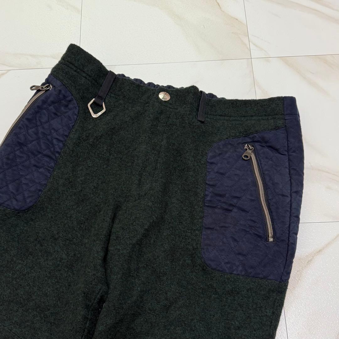 マークアンドロナ ニット切り替え パンツ ゴルフ GOLF 極暖 XL