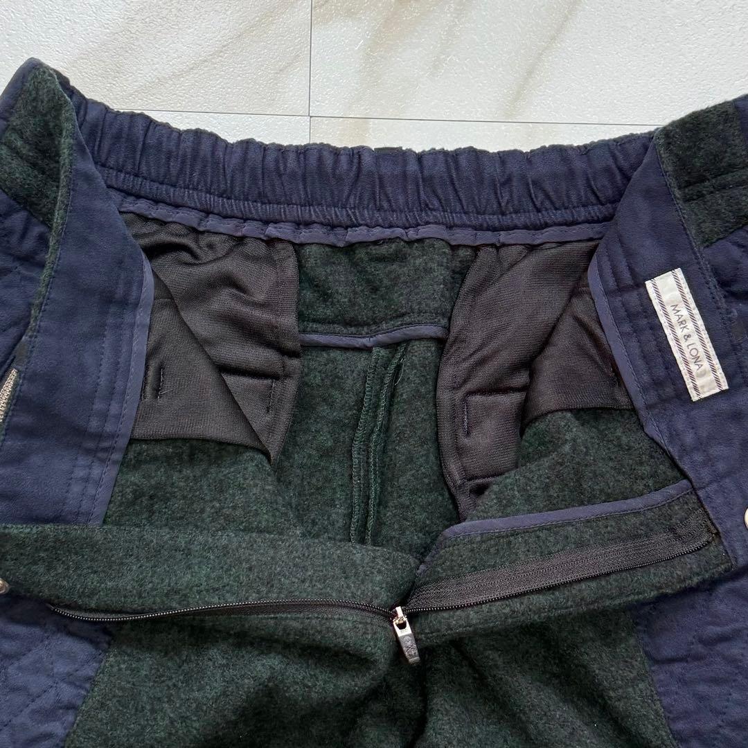 マークアンドロナ ニット切り替え パンツ ゴルフ GOLF 極暖 XL