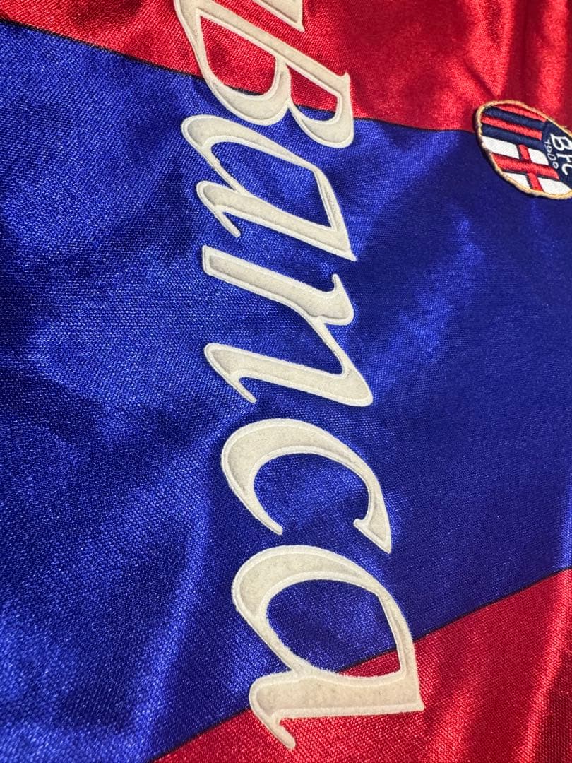 極美品 セリエA ボローニャ 中田英寿 ユニフォーム XLサイズ Macron