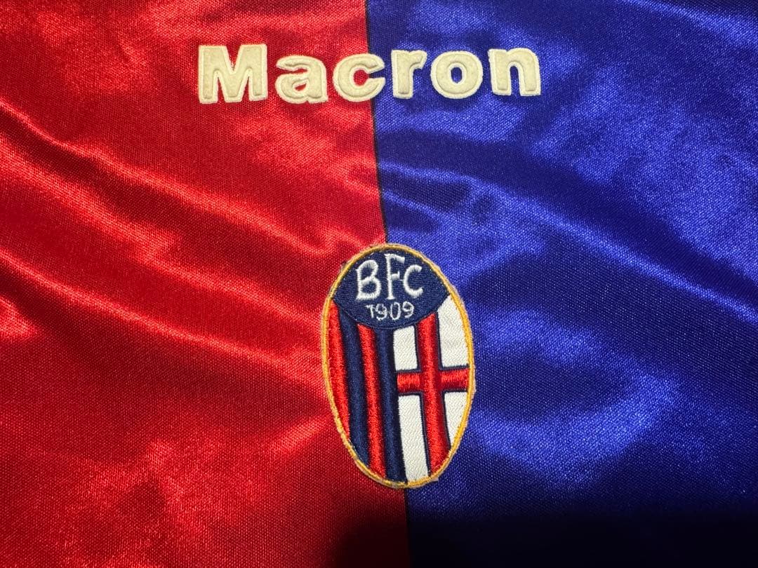 極美品 セリエA ボローニャ 中田英寿 ユニフォーム XLサイズ Macron