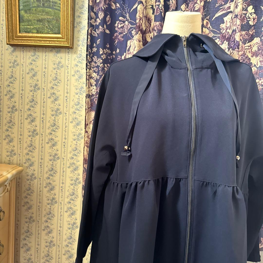 トレフルプラスワン　コート　グレースフーディ ネイビー　trefle+1