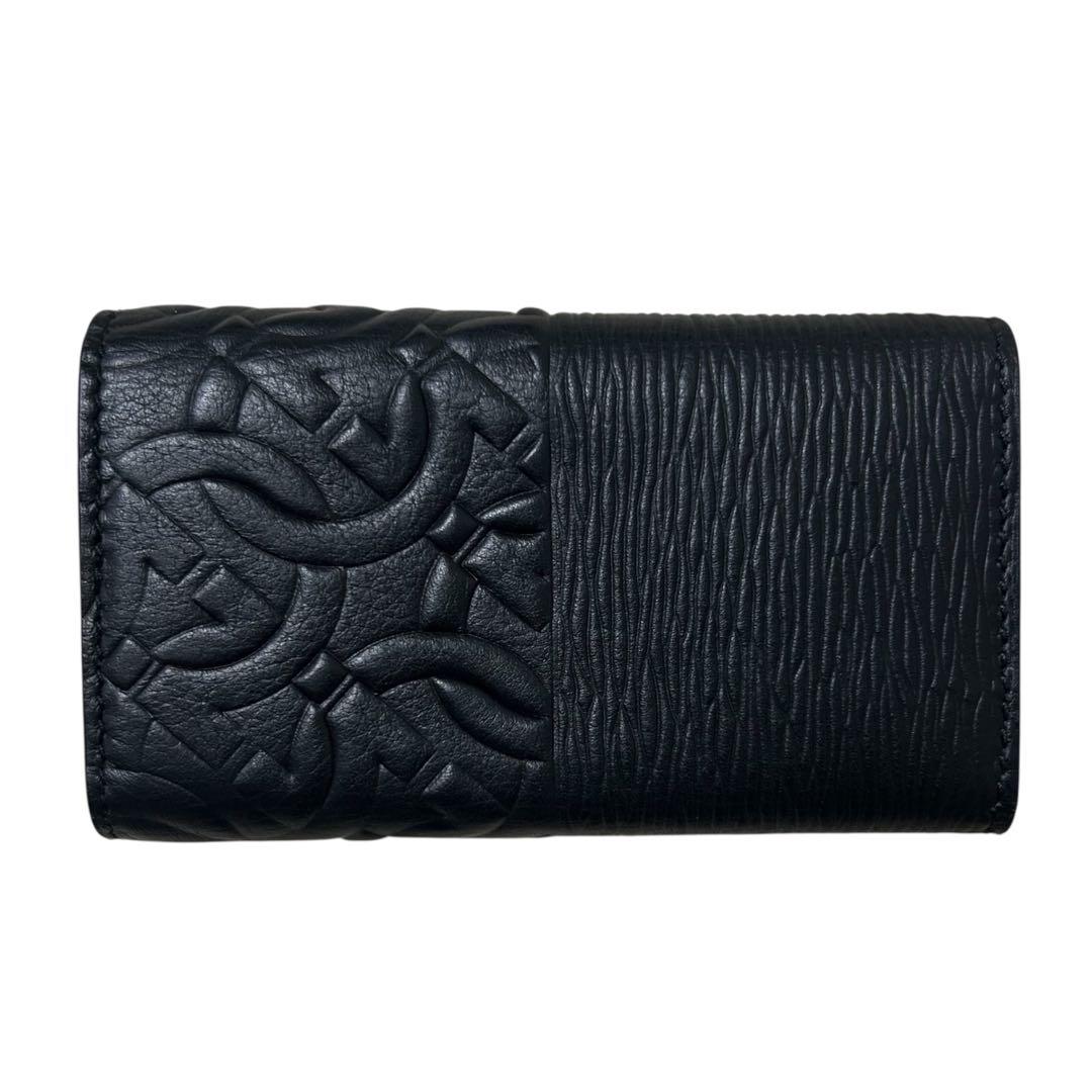 【稀少】サルヴァトーレフェラガモキーケース 6連 ガンチーニ レザー ブラック