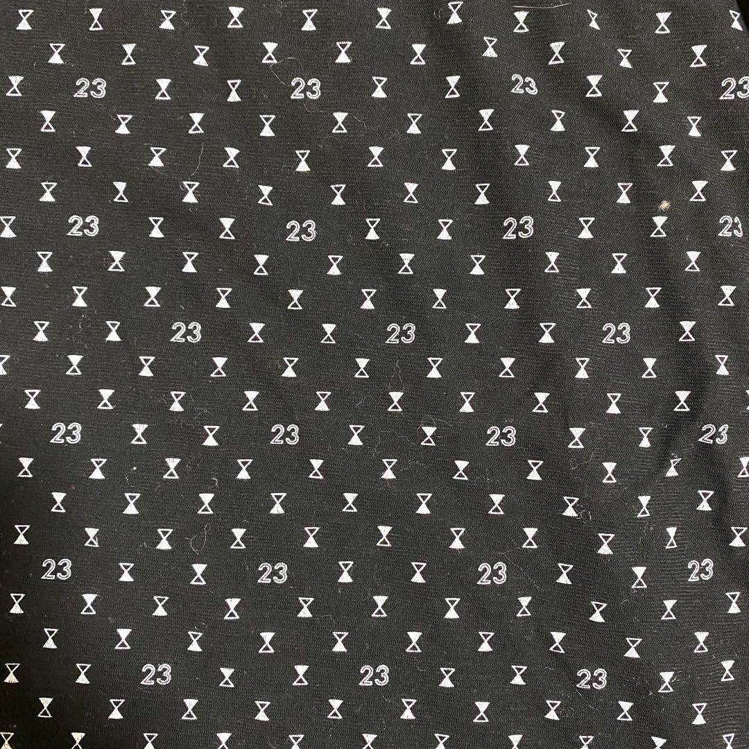 新品　23区ゴルフ　UVカットインナー　タートルネック　総柄　長袖　ブラック　S