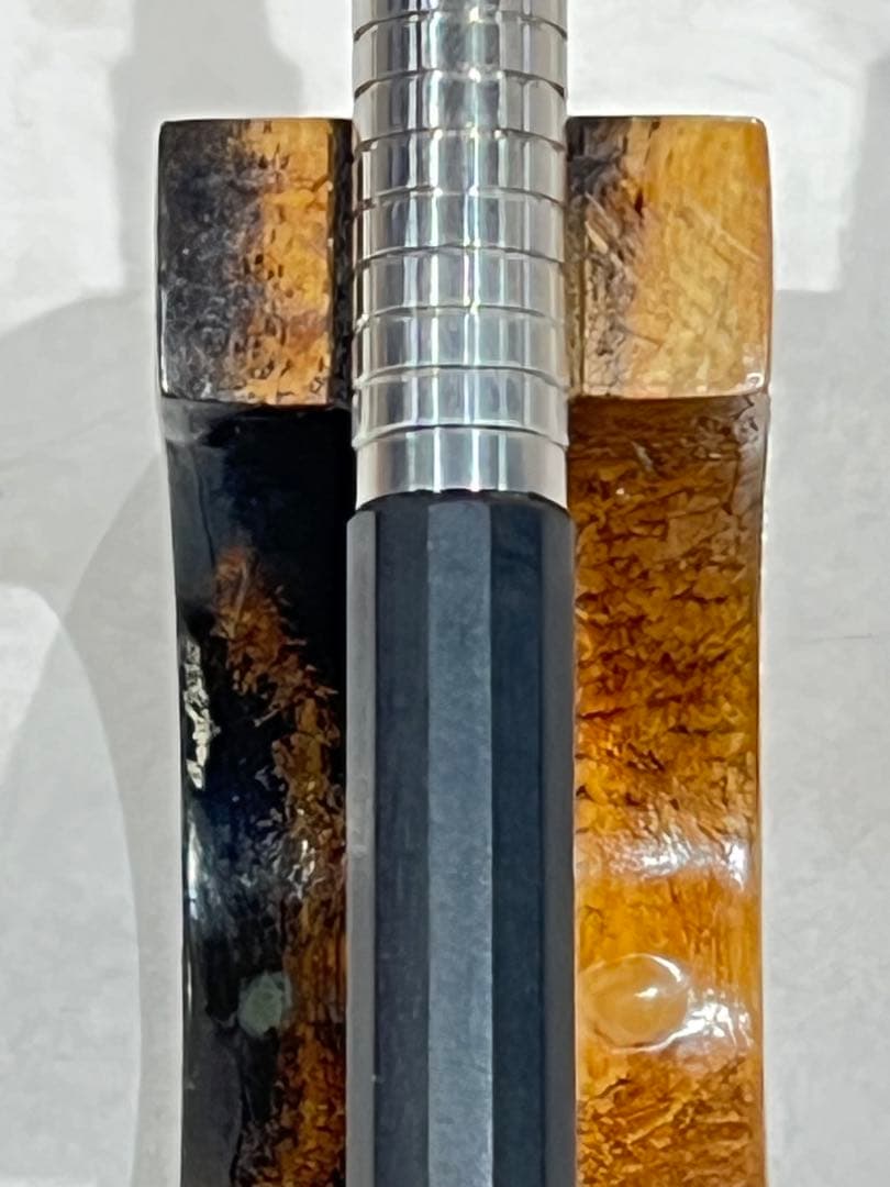 Ag　pg5+黒檀12角軸ステングリップ、ノックカバー、ノックボタン