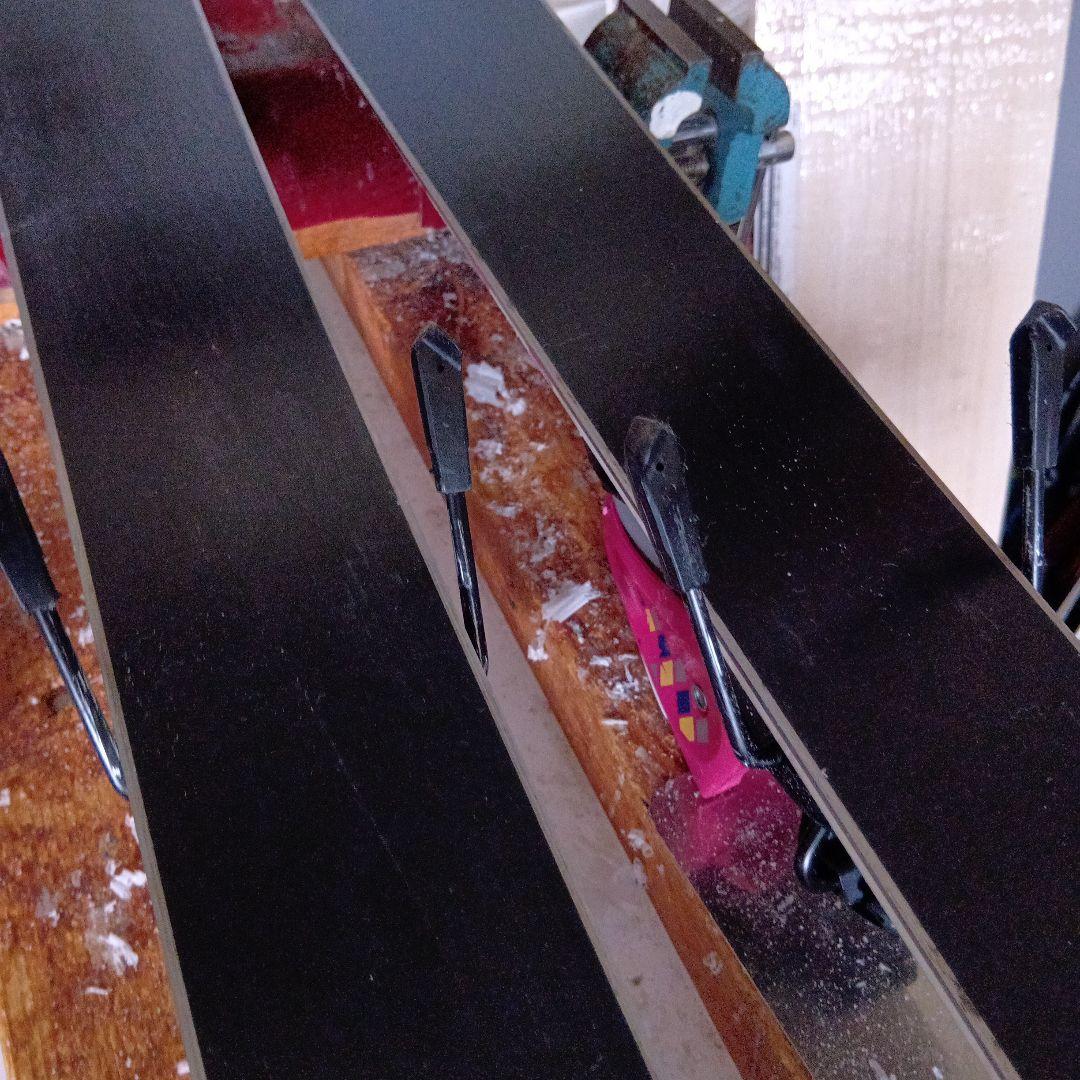 メンテナス済…すぐ使えます カザマ130cm靴23cmポール付