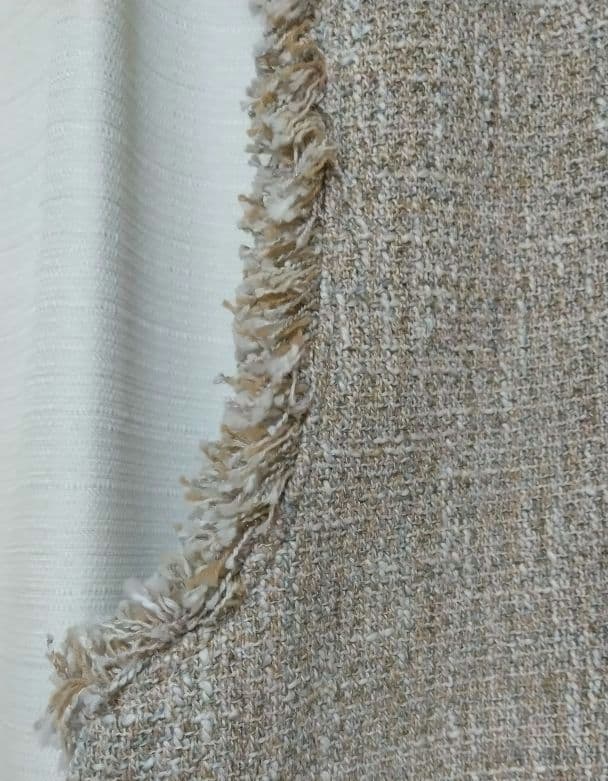 greenlabelreraxing ミックスツイードライクジレ ベージュ